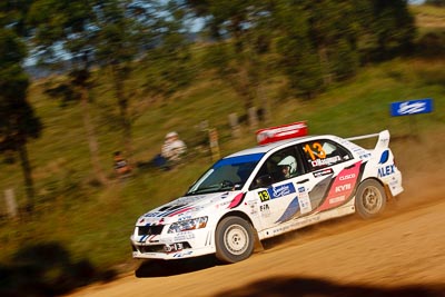 13;10-May-2009;APRC;Asia-Pacific-Rally-Championship;Atsushi-Masumura;Australia;Evo-7;IROQ;Imbil;International-Rally-Of-Queensland;Mitsubishi-Lancer;Mitsubishi-Lancer-Evolution-VII;Naoya-Tanaka;QLD;Queensland;Rally-Queensland;Sunshine-Coast;Super-Alex-Troop;auto;motion-blur;motorsport;racing;special-stage;telephoto