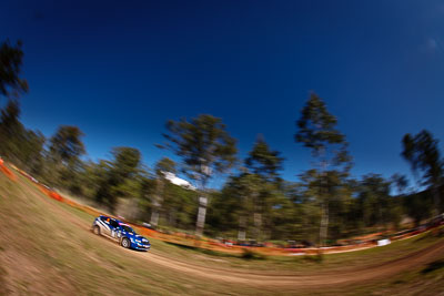 1;10-May-2009;APRC;Asia-Pacific-Rally-Championship;Australia;Ben-Atkinson;Cody-Crocker;IROQ;Imbil;Imbil-Showgrounds;International-Rally-Of-Queensland;Motor-Image-Racing;QLD;Queensland;Rally-Queensland;Sunshine-Coast;auto;fisheye;motion-blur;motorsport;racing;showgrounds;sky;special-stage;speed;view