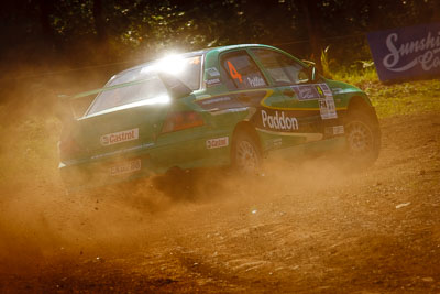 4;10-May-2009;APRC;Asia-Pacific-Rally-Championship;Australia;Evo-9;Hayden-Paddon;IROQ;Imbil;Imbil-Showgrounds;International-Rally-Of-Queensland;John-Kennard;Mitsubishi-Lancer;Mitsubishi-Lancer-Evolution-IX;QLD;Queensland;Rally-Queensland;Sunshine-Coast;Team-Green-NZ;Topshot;auto;dirt;dust;gravel;motorsport;racing;showgrounds;special-stage;telephoto