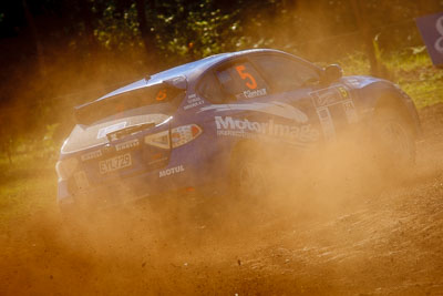 5;10-May-2009;APRC;Asia-Pacific-Rally-Championship;Australia;Emma-Gilmour;IROQ;Imbil;Imbil-Showgrounds;International-Rally-Of-Queensland;Motor-Image-Racing;QLD;Queensland;Rally-Queensland;Rhianon-Smyth;Sunshine-Coast;auto;dirt;dust;gravel;motorsport;racing;showgrounds;special-stage;telephoto