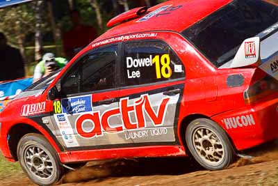 18;10-May-2009;ARC;Activ-Rallysport;Australia;Australian-Rally-Championship;Evo-9;IROQ;Imbil;Imbil-Showgrounds;International-Rally-Of-Queensland;Justin-Dowel;Matt-Lee;Mitsubishi-Lancer;Mitsubishi-Lancer-Evolution-IX;QLD;Queensland;Rally-Queensland;Sunshine-Coast;auto;motorsport;racing;showgrounds;special-stage;telephoto