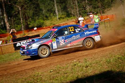 22;10-May-2009;ARC;Australia;Australian-Rally-Championship;Daniel-Willson;IROQ;Imbil;Imbil-Showgrounds;International-Rally-Of-Queensland;Matthew-van-Tuinen;QLD;Queensland;Rally-Queensland;Subaru-Impreza-WRX-STI;Sunshine-Coast;auto;motorsport;racing;showgrounds;special-stage;telephoto