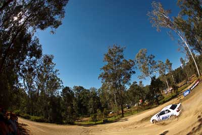 29;10-May-2009;ARC;Australia;Australian-Rally-Championship;IROQ;Imbil;Imbil-Showgrounds;International-Rally-Of-Queensland;John-Berne;QLD;Queensland;Rally-Queensland;Subaru-Impreza-RS;Sunshine-Coast;Tony-Best;auto;fisheye;motorsport;racing;showgrounds;sky;special-stage