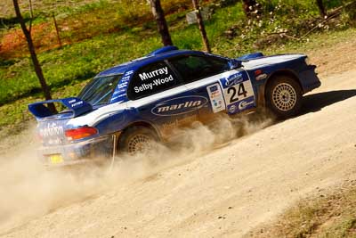 24;10-May-2009;ARC;Australia;Australian-Rally-Championship;IROQ;Imbil;Imbil-Showgrounds;International-Rally-Of-Queensland;John-Murray;QLD;Queensland;Rally-Queensland;Robert-Selby-Wood;Subaru-Impreza-WRX;Sunshine-Coast;auto;motorsport;racing;showgrounds;special-stage;telephoto