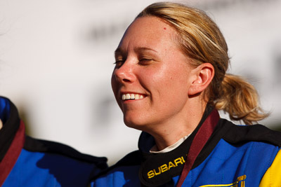 10-May-2009;APRC;Asia-Pacific-Rally-Championship;Australia;IROQ;Imbil;Imbil-Showgrounds;International-Rally-Of-Queensland;QLD;Queensland;Rally-Queensland;Sunshine-Coast;auto;celebration;motorsport;official-finish;person;podium;portrait;racing;showgrounds;super-telephoto