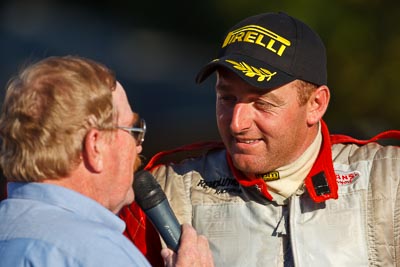 10-May-2009;APRC;Asia-Pacific-Rally-Championship;Australia;IROQ;Imbil;Imbil-Showgrounds;International-Rally-Of-Queensland;QLD;Queensland;Rally-Queensland;Simon-Evans;Sunshine-Coast;auto;celebration;motorsport;official-finish;person;podium;portrait;racing;showgrounds;super-telephoto