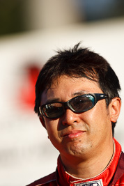 10-May-2009;APRC;Asia-Pacific-Rally-Championship;Australia;IROQ;Imbil;Imbil-Showgrounds;International-Rally-Of-Queensland;Katsu-Taguchi;QLD;Queensland;Rally-Queensland;Sunshine-Coast;auto;celebration;driver;motorsport;official-finish;person;podium;portrait;racing;showgrounds;super-telephoto