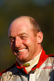 10-May-2009;APRC;Asia-Pacific-Rally-Championship;Australia;IROQ;Imbil;Imbil-Showgrounds;International-Rally-Of-Queensland;QLD;Queensland;Rally-Queensland;Simon-Evans;Sunshine-Coast;auto;celebration;motorsport;official-finish;person;podium;portrait;racing;showgrounds;super-telephoto