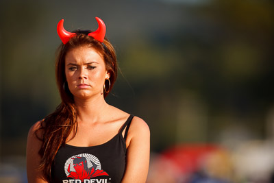 10-May-2009;APRC;Asia-Pacific-Rally-Championship;Australia;IROQ;Imbil;Imbil-Showgrounds;International-Rally-Of-Queensland;QLD;Queensland;Rally-Queensland;Red-Devil-Girl;Sunshine-Coast;auto;celebration;female;girl;model;motorsport;official-finish;person;podium;portrait;promo-girl;racing;showgrounds;super-telephoto