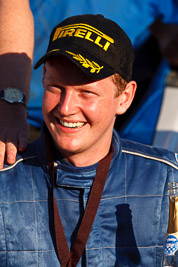 10-May-2009;ARC;Australia;Australian-Rally-Championship;Glen-Raymond;IROQ;Imbil;Imbil-Showgrounds;International-Rally-Of-Queensland;QLD;Queensland;Rally-Queensland;Sunshine-Coast;auto;celebration;driver;motorsport;official-finish;person;podium;portrait;racing;showgrounds;super-telephoto