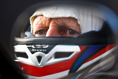 6-June-2009;Australia;Henri-Van-Roden;Morgan-Park-Raceway;QLD;Queensland;Topshot;Warwick;atmosphere;auto;driver;helmet;motorsport;paddock;portrait;racing;reflection;super-telephoto