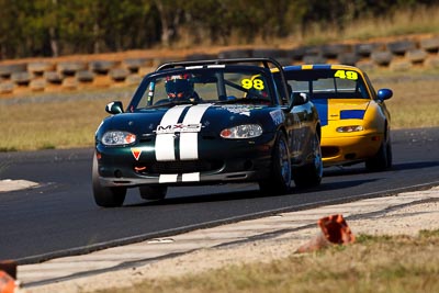 98;6-June-2009;Australia;Group-2A;Group-2B;Mazda-MX‒5;Mazda-MX5;Mazda-Miata;Morgan-Park-Raceway;Nick-Martinenko;QLD;Queensland;Warwick;auto;motorsport;racing;super-telephoto