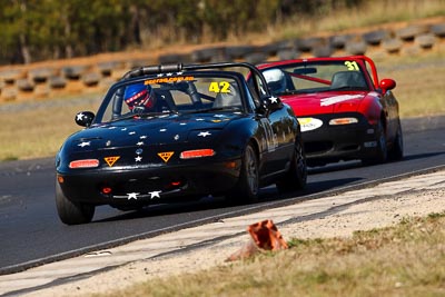 42;6-June-2009;Andrew-Weller;Australia;Group-2F;Mazda-MX‒5;Mazda-MX5;Mazda-Miata;Morgan-Park-Raceway;QLD;Queensland;Warwick;auto;motorsport;racing;super-telephoto