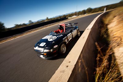 90;6-June-2009;Australia;Mazda-MX‒5;Mazda-MX5;Mazda-Miata;Morgan-Park-Raceway;QLD;Queensland;Regularity;Stuart-Douglas;Topshot;Warwick;auto;motorsport;racing;sky;wide-angle