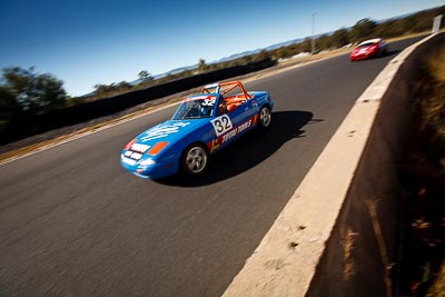 32;6-June-2009;Australia;Mazda-MX‒5;Mazda-MX5;Mazda-Miata;Mike-Calcutt;Morgan-Park-Raceway;QLD;Queensland;Regularity;Warwick;auto;motorsport;racing;sky;wide-angle