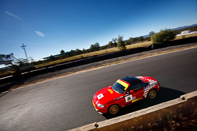 8;6-June-2009;Australia;David-Gainer;Group-2F;Mazda-MX‒5;Mazda-MX5;Mazda-Miata;Morgan-Park-Raceway;QLD;Queensland;Warwick;auto;motorsport;racing;sky;sun;wide-angle