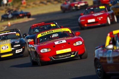 8;6-June-2009;Australia;David-Gainer;Group-2F;Mazda-MX‒5;Mazda-MX5;Mazda-Miata;Morgan-Park-Raceway;QLD;Queensland;Warwick;auto;motorsport;racing;super-telephoto