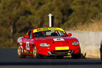 8;6-June-2009;Australia;David-Gainer;Group-2F;Mazda-MX‒5;Mazda-MX5;Mazda-Miata;Morgan-Park-Raceway;QLD;Queensland;Warwick;auto;motorsport;racing;super-telephoto