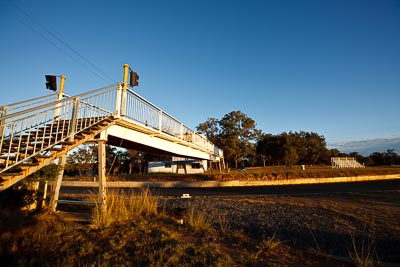 6-June-2009;Australia;Morgan-Park-Raceway;QLD;Queensland;Warwick;afternoon;atmosphere;auto;bridge;motorsport;racing;sky;wide-angle