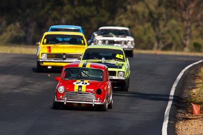 20;7-June-2009;Australia;Greg-Wakefield;Group-N;Historic-Touring-Cars;Morgan-Park-Raceway;Morris-Cooper-S;QLD;Queensland;Warwick;auto;classic;historic;motorsport;racing;super-telephoto;vintage