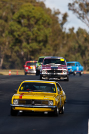 13;7-June-2009;Australia;Group-N;Historic-Touring-Cars;Holden-Monaro-HG;Kevin-Heffernan;Morgan-Park-Raceway;QLD;Queensland;Warwick;auto;classic;historic;motorsport;racing;super-telephoto;vintage