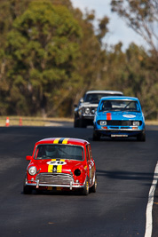 20;7-June-2009;Australia;Greg-Wakefield;Group-N;Historic-Touring-Cars;Morgan-Park-Raceway;Morris-Cooper-S;QLD;Queensland;Warwick;auto;classic;historic;motorsport;racing;super-telephoto;vintage