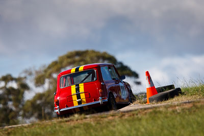 20;7-June-2009;Australia;Greg-Wakefield;Group-N;Historic-Touring-Cars;Morgan-Park-Raceway;Morris-Cooper-S;QLD;Queensland;Topshot;Warwick;auto;classic;clouds;historic;motorsport;racing;sky;super-telephoto;vintage