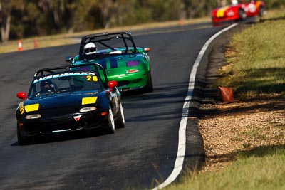 28;7-June-2009;Australia;Jean-Cook;Mazda-MX‒5;Mazda-MX5;Mazda-Miata;Morgan-Park-Raceway;QLD;Queensland;Regularity;Warwick;auto;motorsport;racing;super-telephoto