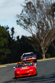 18;7-June-2009;Australia;Jim-Lowe;Mazda-MX‒5;Mazda-MX5;Mazda-Miata;Morgan-Park-Raceway;QLD;Queensland;Regularity;Warwick;auto;motorsport;racing;scenery;super-telephoto;trees