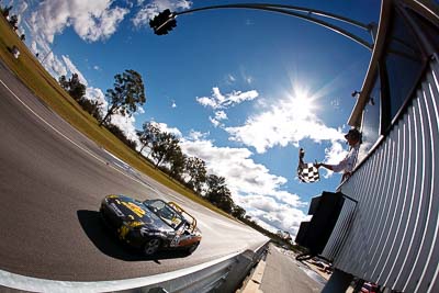 68;7-June-2009;Australia;Greg-Quince;Group-2F;Mazda-MX‒5;Mazda-MX5;Mazda-Miata;Morgan-Park-Raceway;QLD;Queensland;Warwick;auto;chequered-flag;clouds;finish;fisheye;motorsport;racing;sky;sun