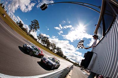 23;6;7-June-2009;Andrew-Thomas;Australia;Group-2F;Ken-James;Mazda-MX‒5;Mazda-MX5;Mazda-Miata;Morgan-Park-Raceway;QLD;Queensland;Warwick;auto;chequered-flag;clouds;finish;fisheye;motorsport;racing;sky;sun