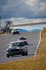 22;7-June-2009;Australia;Group-N;Historic-Touring-Cars;Mazda-RX‒2;Morgan-Park-Raceway;Paul-Bruce;QLD;Queensland;Warwick;auto;classic;clouds;historic;motorsport;racing;sky;super-telephoto;vintage