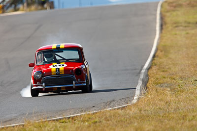 20;7-June-2009;Australia;Greg-Wakefield;Group-N;Historic-Touring-Cars;Morgan-Park-Raceway;Morris-Cooper-S;QLD;Queensland;Warwick;auto;classic;historic;motorsport;racing;super-telephoto;vintage