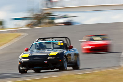 28;7-June-2009;Australia;Jean-Cook;Mazda-MX‒5;Mazda-MX5;Mazda-Miata;Morgan-Park-Raceway;QLD;Queensland;Regularity;Warwick;auto;motion-blur;motorsport;racing;super-telephoto