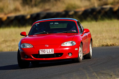 9;7-June-2009;Australia;Gerard-Skehan;Mazda-MX‒5;Mazda-MX5;Mazda-Miata;Morgan-Park-Raceway;QLD;Queensland;Regularity;Warwick;auto;motorsport;racing;super-telephoto