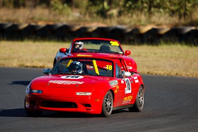 18;7-June-2009;Australia;Jim-Lowe;Mazda-MX‒5;Mazda-MX5;Mazda-Miata;Morgan-Park-Raceway;QLD;Queensland;Regularity;Warwick;auto;motorsport;racing;super-telephoto