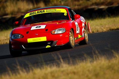 8;7-June-2009;Australia;David-Gainer;Group-2F;Mazda-MX‒5;Mazda-MX5;Mazda-Miata;Morgan-Park-Raceway;QLD;Queensland;Warwick;auto;motorsport;racing;super-telephoto