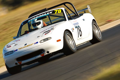 78;7-June-2009;Australia;Mazda-MX‒5;Mazda-MX5;Mazda-Miata;Morgan-Park-Raceway;QLD;Queensland;Regularity;Tony-Steenberg;Warwick;auto;motion-blur;motorsport;racing;super-telephoto