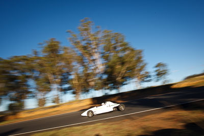 2;7-June-2009;Australia;Ben-Gersekowski;Formula-Ford;Morgan-Park-Raceway;QLD;Queensland;Racing-Cars;Van-Dieman-RF03;Warwick;auto;motion-blur;motorsport;racing;sky;trees;wide-angle
