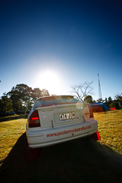 13;18-July-2009;Australia;Craig-Newell;Honda-Civic;Jimna;Linda-Newell;QLD;QRC;Queensland;Queensland-Rally-Championship;Sunshine-Coast;atmosphere;auto;motorsport;racing;service-centre;service-park;sky;sun;wide-angle