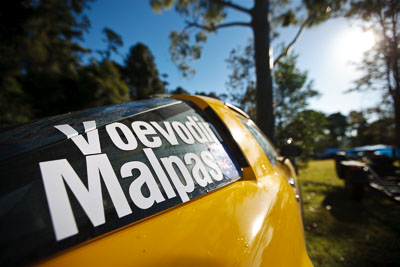 17;18-July-2009;Australia;Ivan-Voevodin;Jimna;Mark-Malpas;Mazda-RX‒7;QLD;QRC;Queensland;Queensland-Rally-Championship;Sunshine-Coast;atmosphere;auto;motorsport;racing;service-centre;service-park;sun;wide-angle