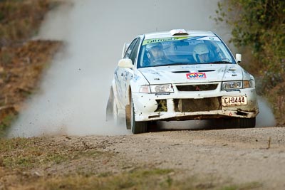 2;18-July-2009;Australia;Evo-6;Jimna;Kent-Lawrence;Mitsubishi-Lancer;Mitsubishi-Lancer-Evolution-VI;QLD;QRC;Queensland;Queensland-Rally-Championship;Stephen-Andrews;Sunshine-Coast;auto;dirt;dusty;gravel;motorsport;racing;special-stage;super-telephoto