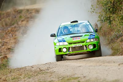 3;18-July-2009;Australia;Jimna;Matthew-Bailey;Mike-Bailey;Mitsubishi-Lancer-Evolution-IV;QLD;QRC;Queensland;Queensland-Rally-Championship;Sunshine-Coast;auto;dirt;dusty;gravel;motorsport;racing;special-stage;super-telephoto