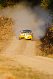 17;18-July-2009;Australia;Ivan-Voevodin;Jimna;Mark-Malpas;Mazda-RX‒7;QLD;QRC;Queensland;Queensland-Rally-Championship;Sunshine-Coast;afternoon;auto;dirt;dusty;gravel;motorsport;racing;special-stage;super-telephoto