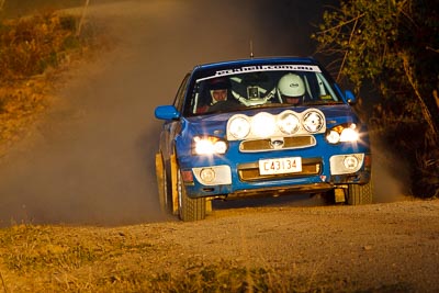 18;18-July-2009;Australia;Grant-Brecknell;James-McIntosh;Jimna;QLD;QRC;Queensland;Queensland-Rally-Championship;Subaru-Impreza;Sunshine-Coast;Topshot;afternoon;auto;dirt;dusty;gravel;motorsport;racing;special-stage;super-telephoto