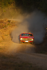 15;18-July-2009;Australia;Brad-Wedlock;Ford-Falcon-Tudor;Jimna;QLD;QRC;Queensland;Queensland-Rally-Championship;Sunshine-Coast;Viv-Gees;afternoon;auto;dirt;dusty;gravel;motorsport;racing;special-stage;super-telephoto