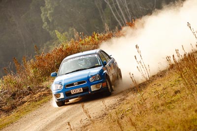 18;19-July-2009;Australia;Grant-Brecknell;James-McIntosh;Jimna;QLD;QRC;Queensland;Queensland-Rally-Championship;Subaru-Impreza;Sunshine-Coast;auto;dirt;dusty;gravel;motorsport;racing;special-stage;super-telephoto