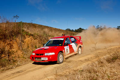 0;19-July-2009;Australia;Evo-6;Jimna;Margot-Knowles;Mitsubishi-Lancer;Mitsubishi-Lancer-Evolution-VI;QLD;QRC;Queensland;Queensland-Rally-Championship;Simon-Knowles;Sunshine-Coast;auto;motorsport;racing;safety-car;sky;special-stage;wide-angle