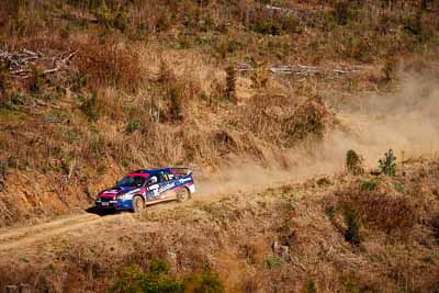 1;19-July-2009;Australia;Daniel-Willson;Jimna;Matthew-van-Tuinen;QLD;QRC;Queensland;Queensland-Rally-Championship;Subaru-Impreza-WRX-STI;Sunshine-Coast;auto;motorsport;racing;special-stage;super-telephoto