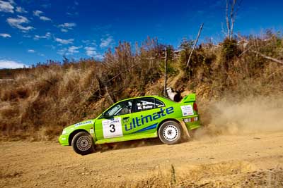 3;19-July-2009;Australia;Jimna;Matthew-Bailey;Mike-Bailey;Mitsubishi-Lancer-Evolution-IV;QLD;QRC;Queensland;Queensland-Rally-Championship;Sunshine-Coast;auto;motorsport;racing;sky;special-stage;wide-angle